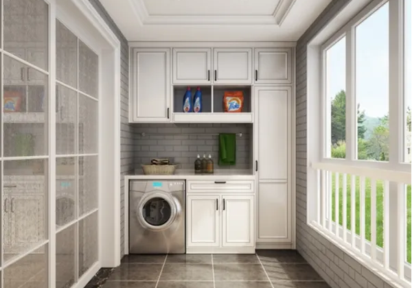 全屋定制家具加盟：定制陽臺柜子有哪些材質?進深一般是多少?